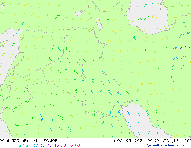  850 hPa ECMWF  03.06.2024 00 UTC