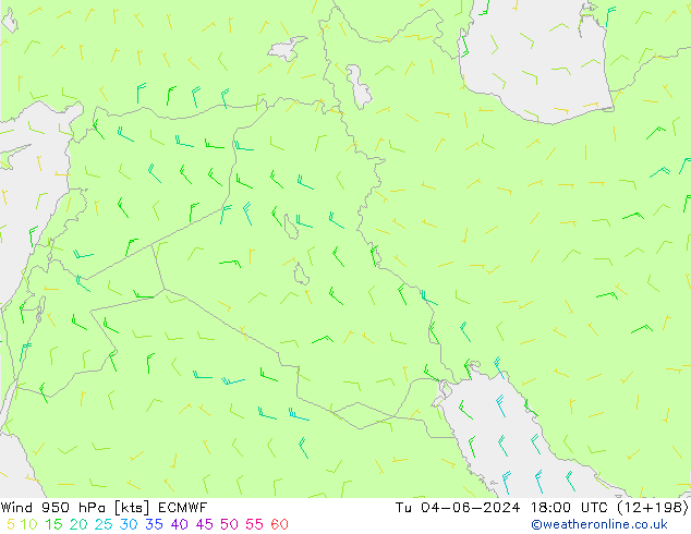 Rüzgar 950 hPa ECMWF Sa 04.06.2024 18 UTC