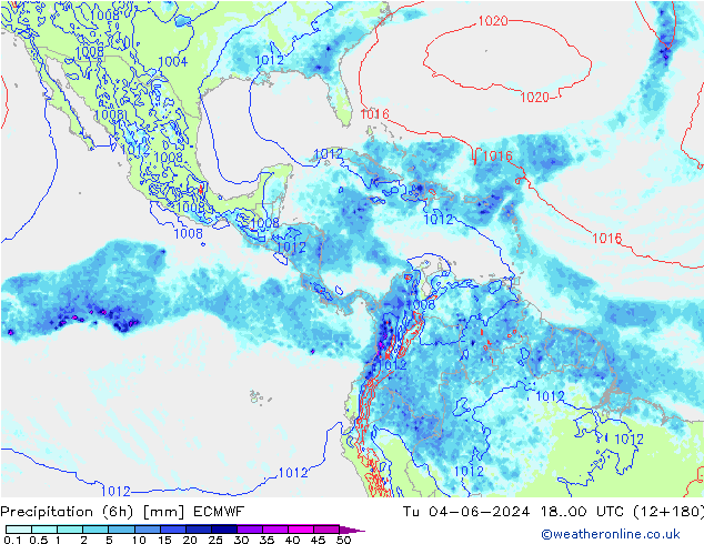 opad (6h) ECMWF wto. 04.06.2024 00 UTC