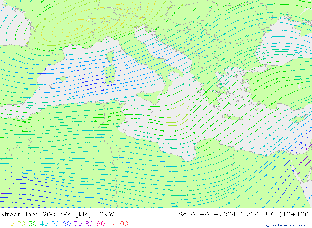  200 hPa ECMWF  01.06.2024 18 UTC