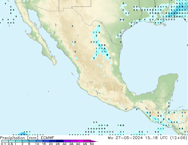 Precipitación ECMWF lun 27.05.2024 18 UTC