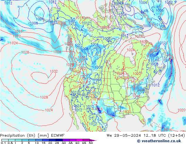 Z500/Rain (+SLP)/Z850 ECMWF Mi 29.05.2024 18 UTC