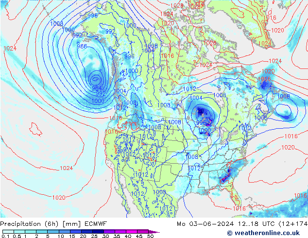 Z500/Regen(+SLP)/Z850 ECMWF ma 03.06.2024 18 UTC