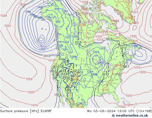 pression de l'air ECMWF lun 03.06.2024 12 UTC