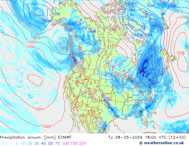 Precipitation accum. ECMWF  28.05.2024 18 UTC