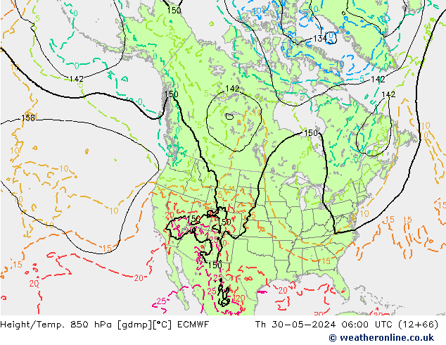 Z500/Rain (+SLP)/Z850 ECMWF Qui 30.05.2024 06 UTC