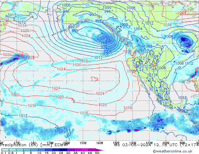 Z500/Regen(+SLP)/Z850 ECMWF ma 03.06.2024 18 UTC