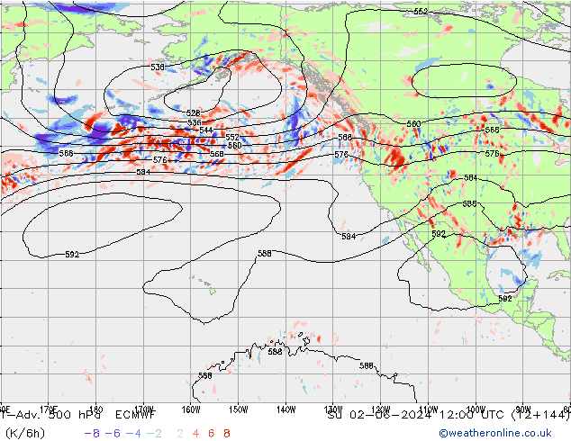 T-Adv. 500 hPa ECMWF dim 02.06.2024 12 UTC