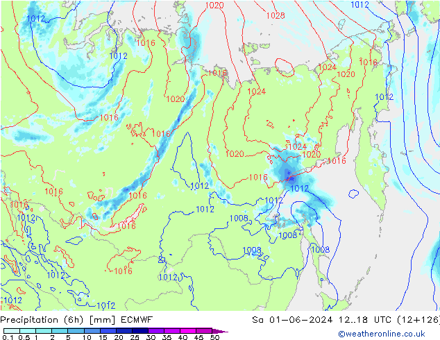 Z500/Rain (+SLP)/Z850 ECMWF Sa 01.06.2024 18 UTC