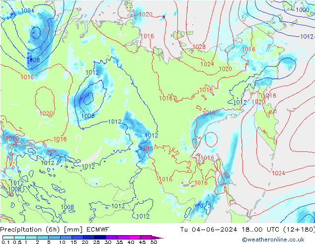 Z500/Yağmur (+YB)/Z850 ECMWF Sa 04.06.2024 00 UTC