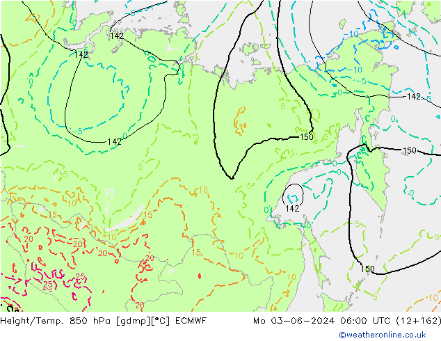 Z500/Regen(+SLP)/Z850 ECMWF ma 03.06.2024 06 UTC