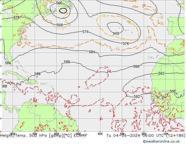 Z500/Rain (+SLP)/Z850 ECMWF mar 04.06.2024 06 UTC