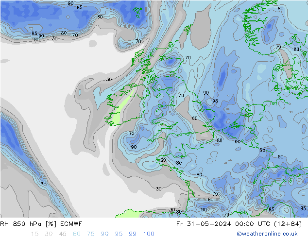 RV 850 hPa ECMWF vr 31.05.2024 00 UTC