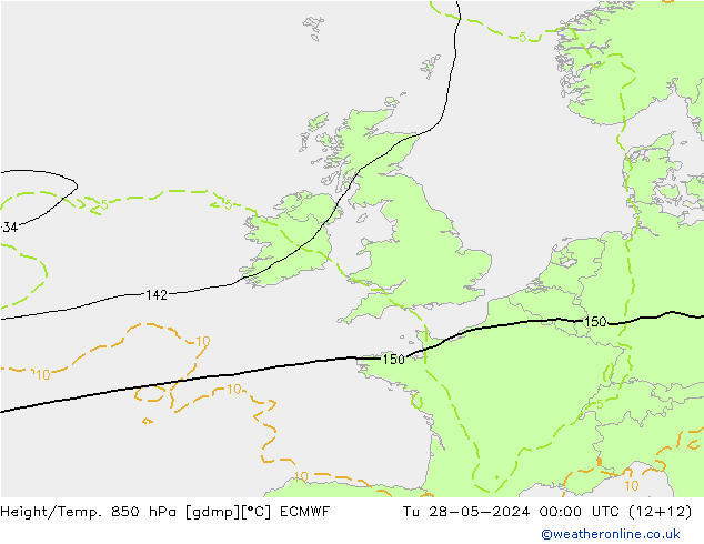 Z500/Rain (+SLP)/Z850 ECMWF Ter 28.05.2024 00 UTC