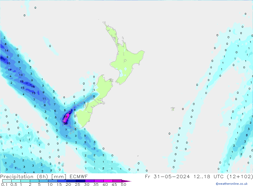 Z500/Rain (+SLP)/Z850 ECMWF пт 31.05.2024 18 UTC