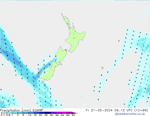 Precipitation ECMWF Fr 31.05.2024 12 UTC