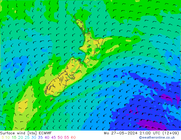  10 m ECMWF  27.05.2024 21 UTC