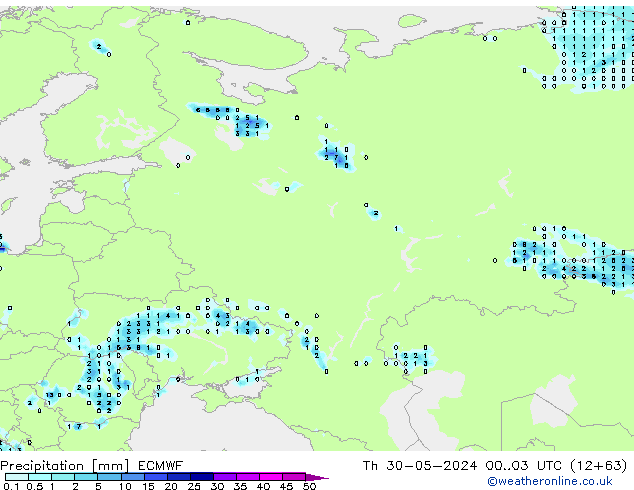 Yağış ECMWF Per 30.05.2024 03 UTC