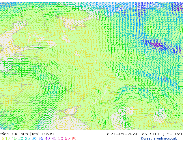  700 hPa ECMWF  31.05.2024 18 UTC