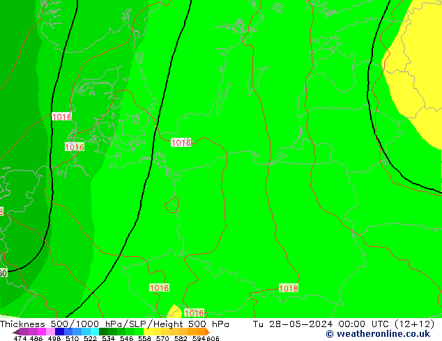 Thck 500-1000hPa ECMWF Út 28.05.2024 00 UTC