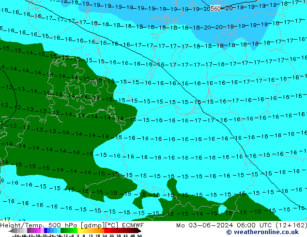 Z500/Rain (+SLP)/Z850 ECMWF Mo 03.06.2024 06 UTC