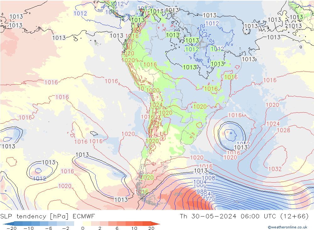 tendencja ECMWF czw. 30.05.2024 06 UTC