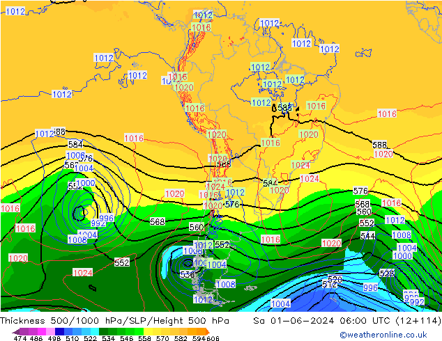 Thck 500-1000hPa ECMWF Sa 01.06.2024 06 UTC