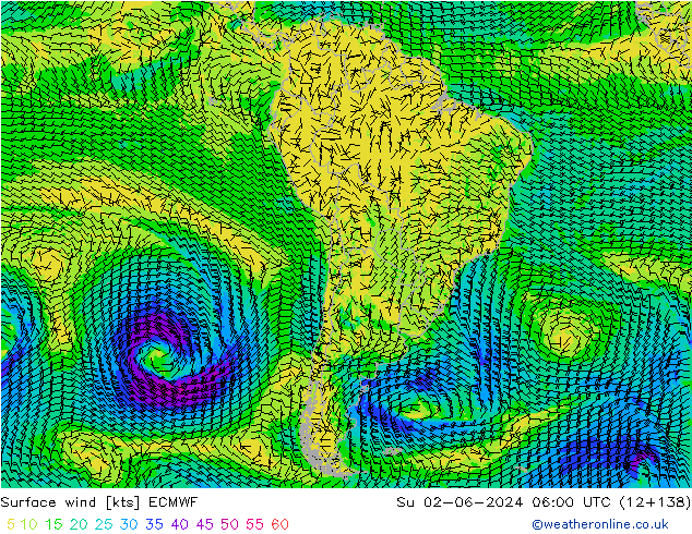  10 m ECMWF  02.06.2024 06 UTC