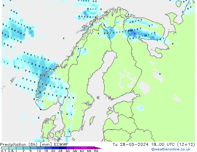 Z500/Rain (+SLP)/Z850 ECMWF Di 28.05.2024 00 UTC