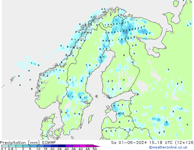 Precipitazione ECMWF sab 01.06.2024 18 UTC