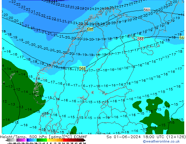 Z500/Rain (+SLP)/Z850 ECMWF сб 01.06.2024 18 UTC