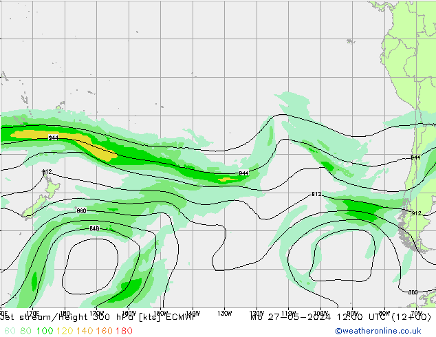 Jet stream ECMWF Seg 27.05.2024 12 UTC