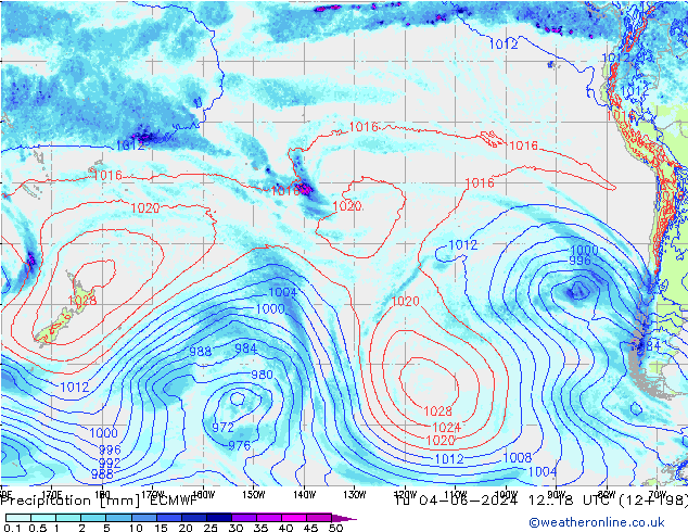 Niederschlag ECMWF Di 04.06.2024 18 UTC