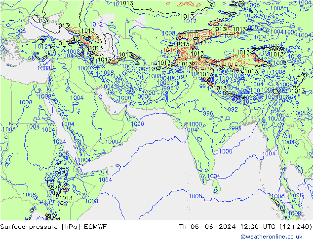 pression de l'air ECMWF jeu 06.06.2024 12 UTC