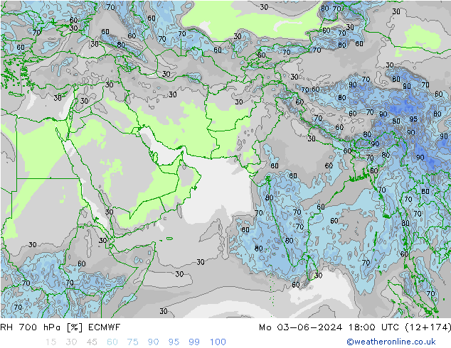 700 hPa Nispi Nem ECMWF Pzt 03.06.2024 18 UTC