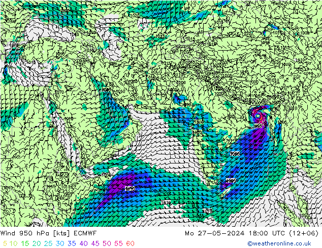  950 hPa ECMWF  27.05.2024 18 UTC