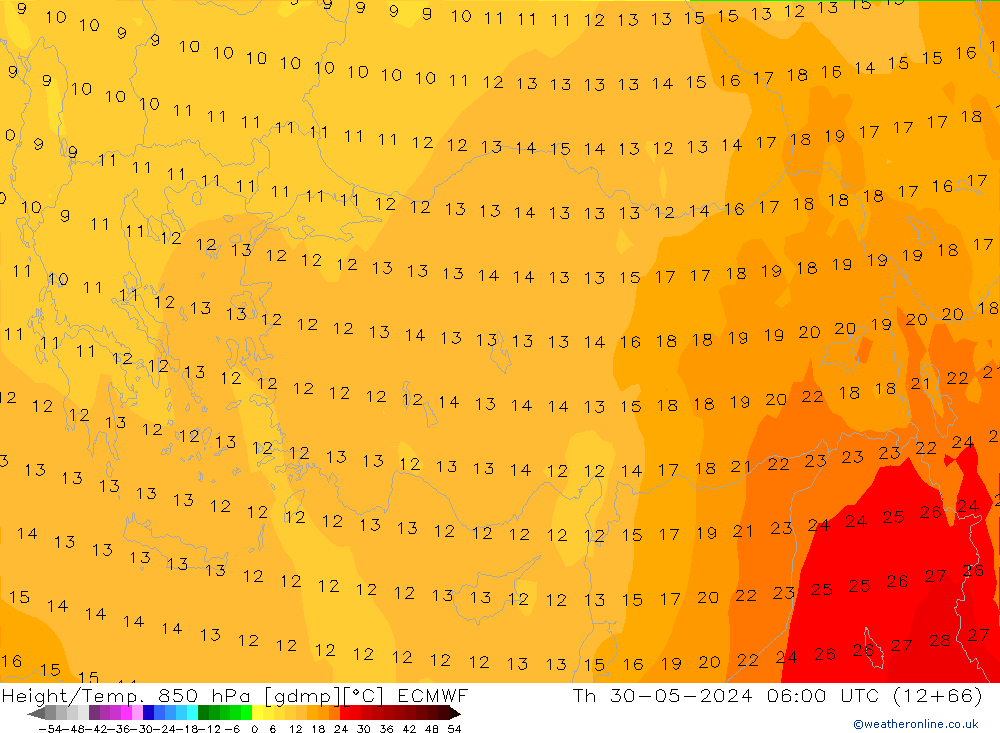 Z500/Rain (+SLP)/Z850 ECMWF Th 30.05.2024 06 UTC