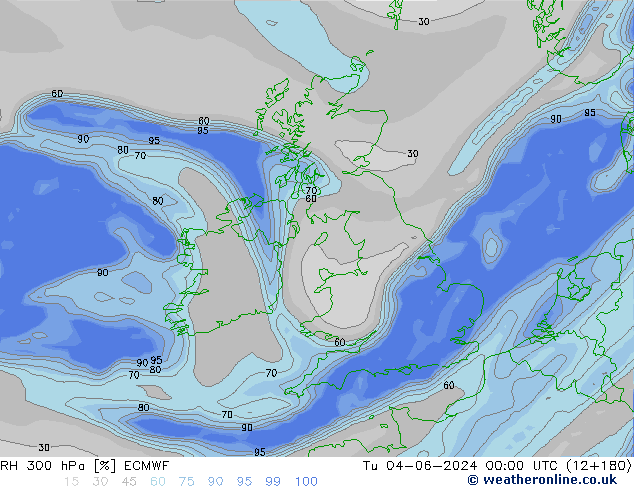 RH 300 hPa ECMWF  04.06.2024 00 UTC