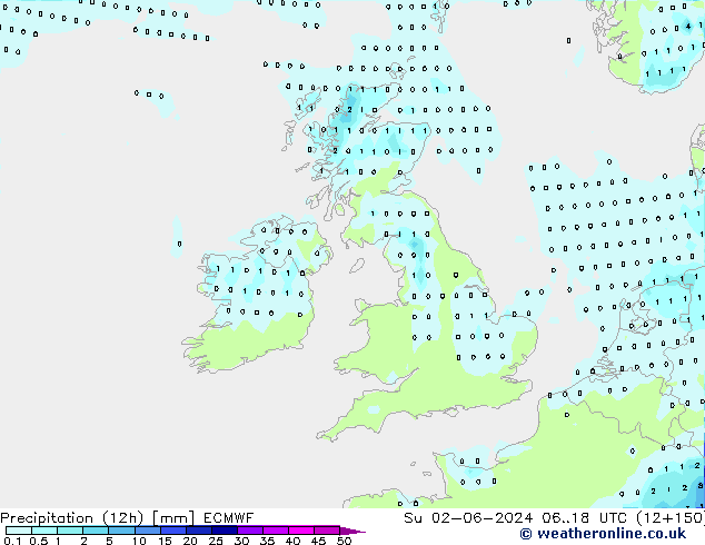 opad (12h) ECMWF nie. 02.06.2024 18 UTC