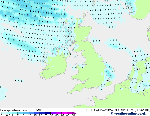 Precipitation ECMWF Tu 04.06.2024 06 UTC