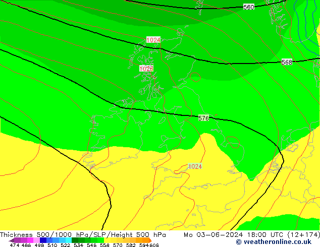 Thck 500-1000hPa ECMWF Mo 03.06.2024 18 UTC