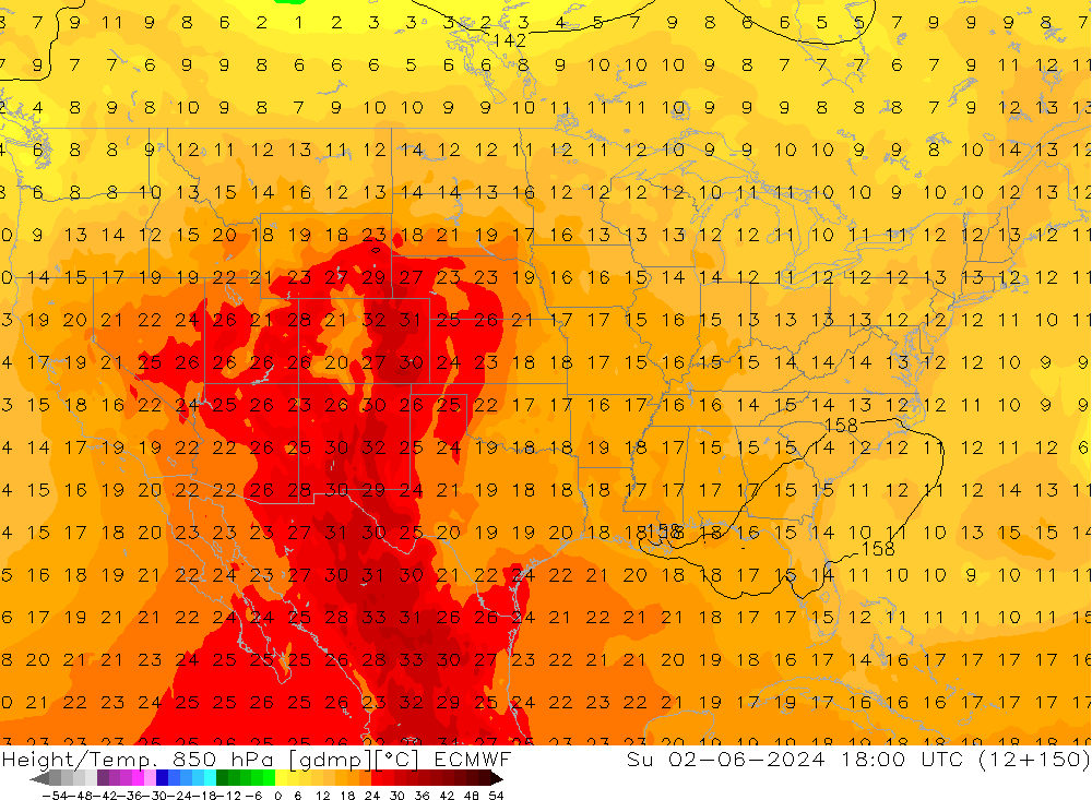 Z500/Rain (+SLP)/Z850 ECMWF Su 02.06.2024 18 UTC