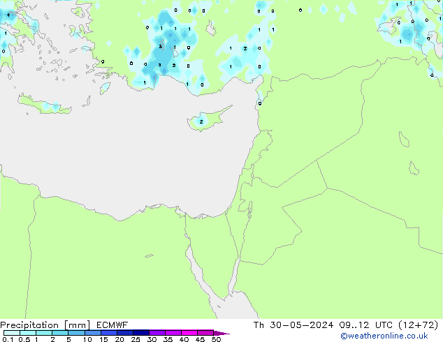 Précipitation ECMWF jeu 30.05.2024 12 UTC