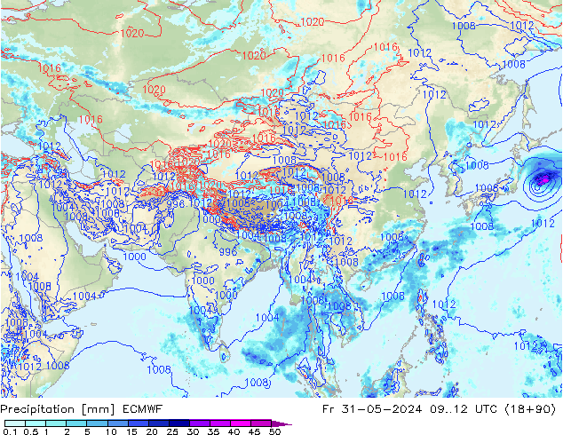 Yağış ECMWF Cu 31.05.2024 12 UTC