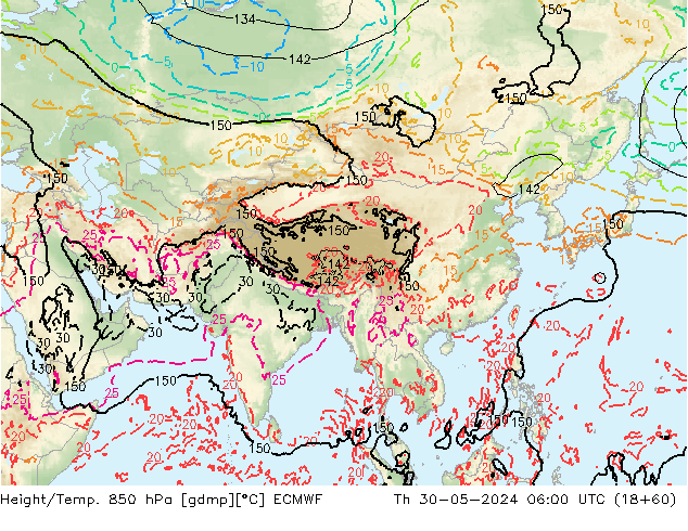 Z500/Regen(+SLP)/Z850 ECMWF do 30.05.2024 06 UTC