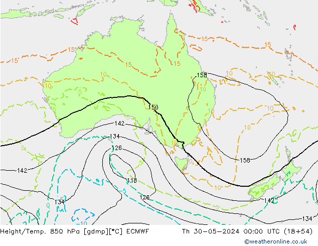 Z500/Regen(+SLP)/Z850 ECMWF do 30.05.2024 00 UTC