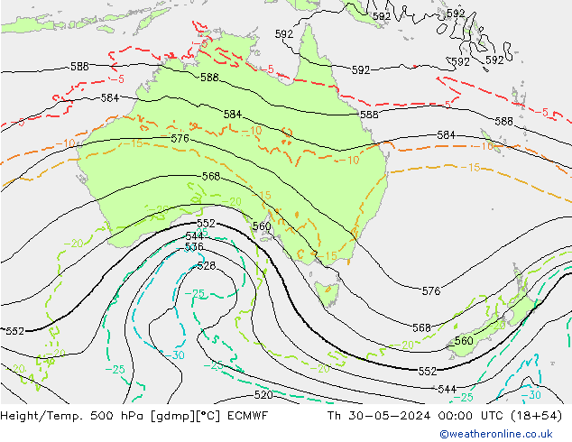 Z500/Regen(+SLP)/Z850 ECMWF do 30.05.2024 00 UTC