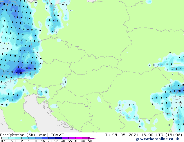 Z500/Regen(+SLP)/Z850 ECMWF di 28.05.2024 00 UTC