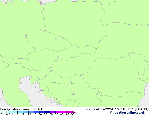 precipitação ECMWF Seg 27.05.2024 18 UTC
