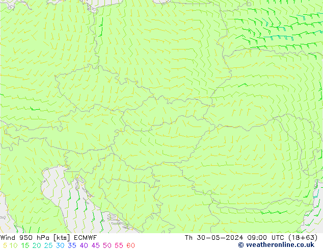  950 hPa ECMWF  30.05.2024 09 UTC